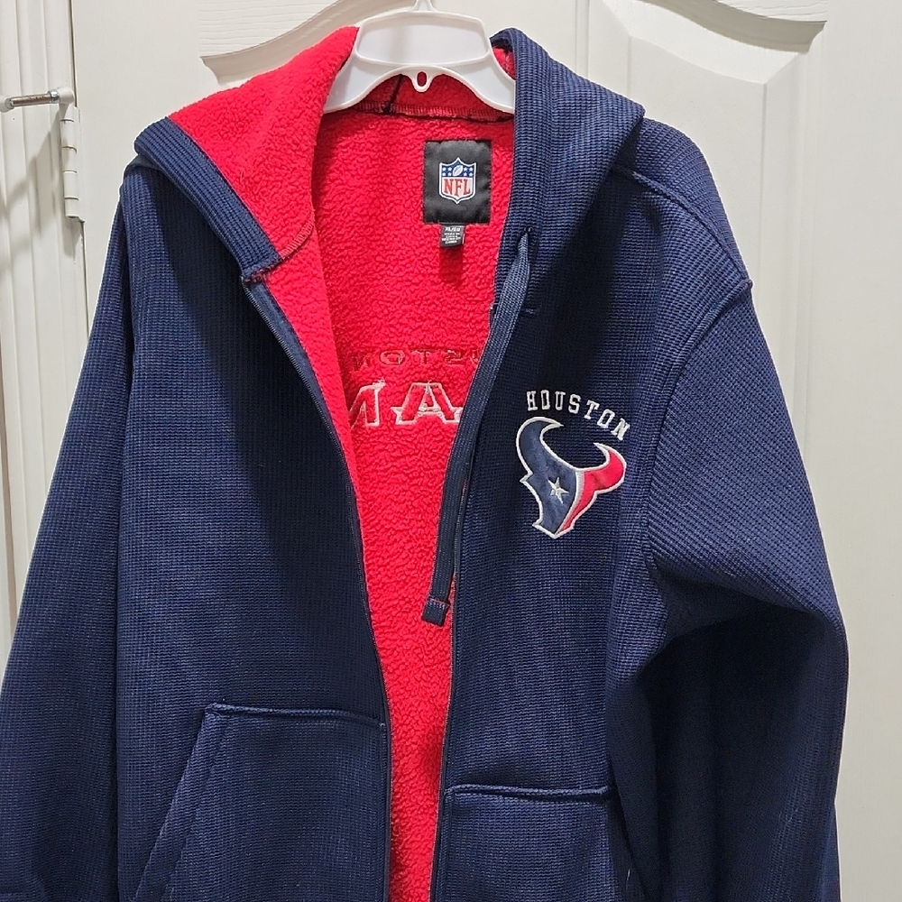NFL Red Fleece with Logo Patch